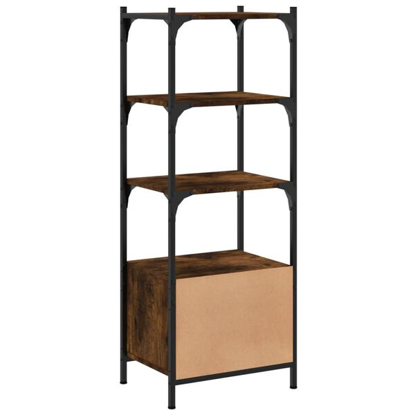 vidaXL Βιβλιοθήκη 3 Επιπέδων Καπν. Δρυς 41x30x109,5 εκ. Επεξεργ. Ξύλο