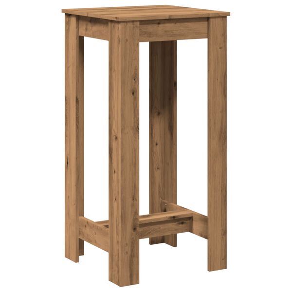 vidaXL Τραπέζι Μπαρ Αρτισιανή Δρυς 51x50x103,5 εκ. Επεξ. Ξύλο
