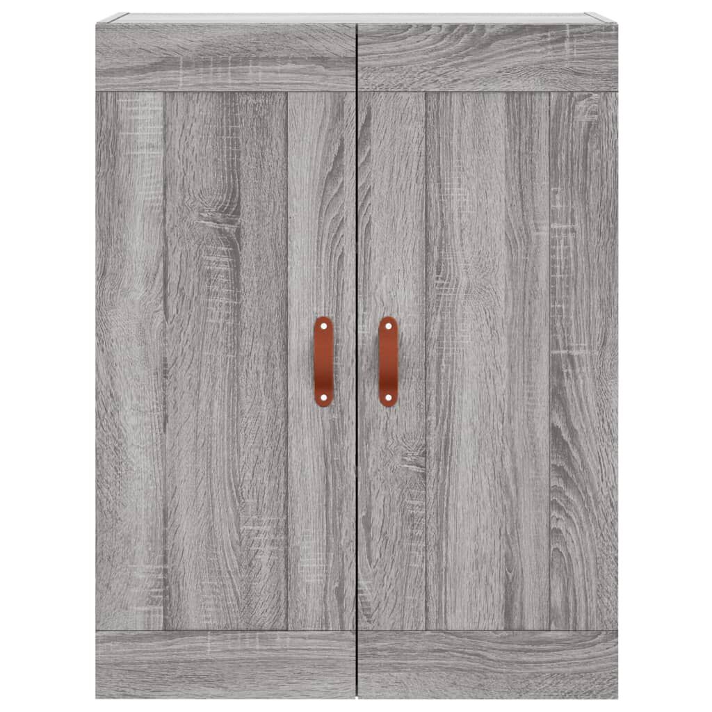 vidaXL Ντουλάπι Γκρι Sonoma 69,5 x 34 x 180 εκ. Επεξεργασμένο Ξύλο