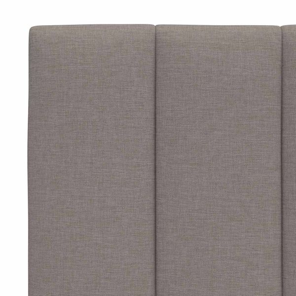 vidaXL Κρεβάτι Taupe 180x200 εκ. Υφασμάτινο