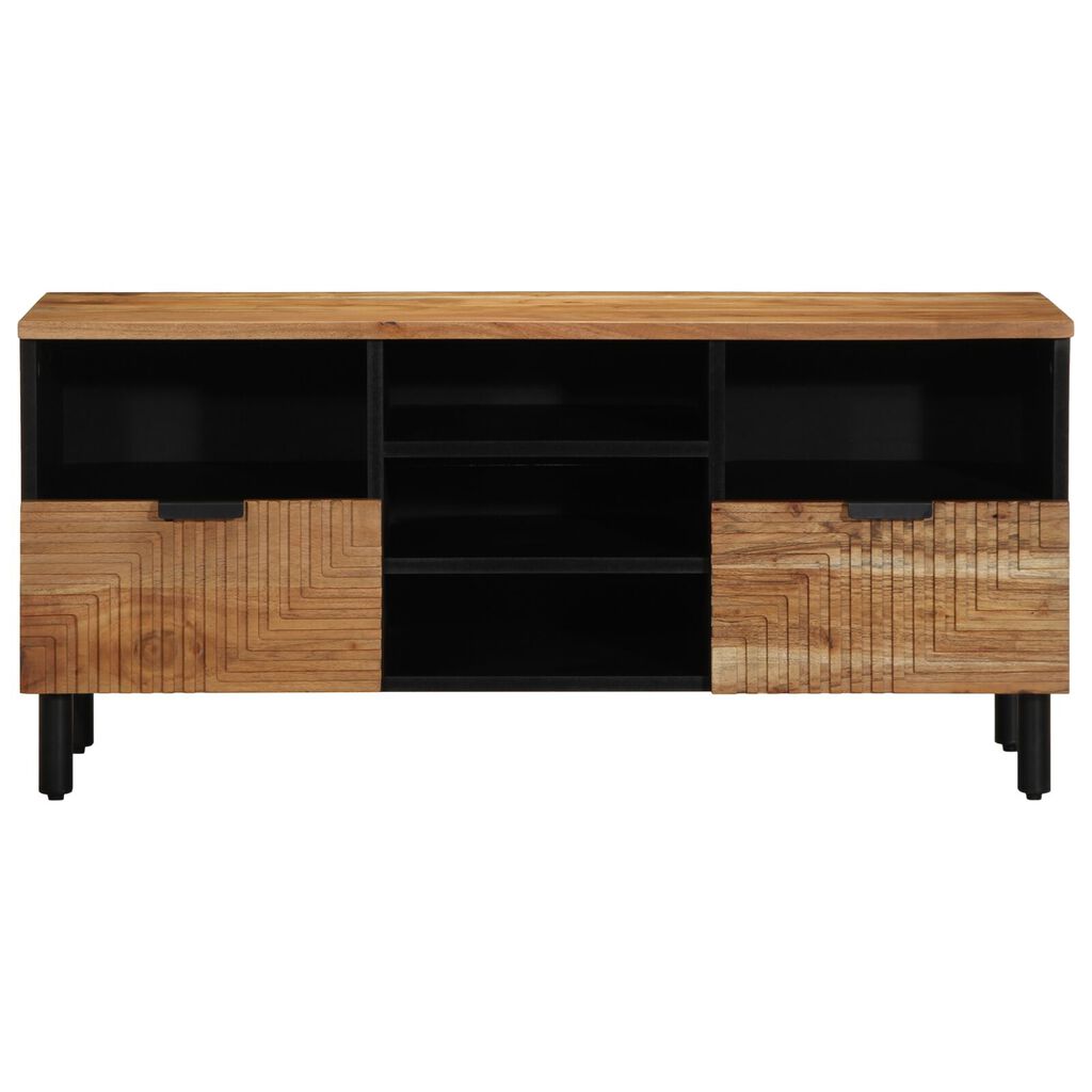 vidaXL Ντουλάπα τηλεόρασης 100x33,5x46 εκ. Μασίφ ξύλο ακακίας