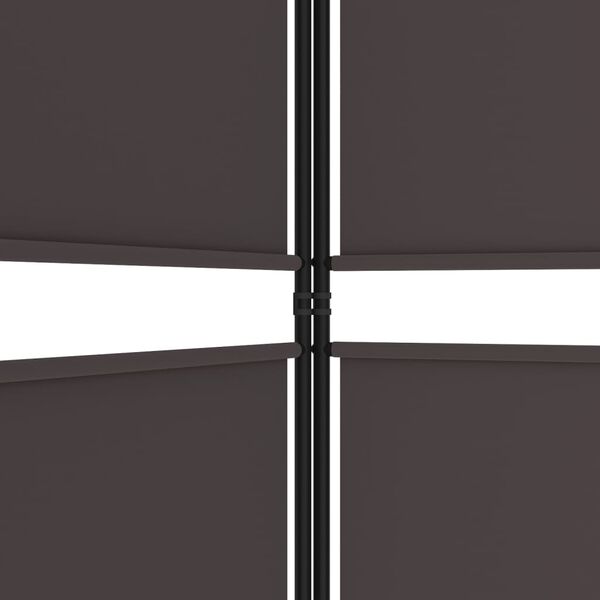 vidaXL Διαχωριστικό Δωματίου με 3 Πάνελ Καφέ 150x200 εκ. από Ύφασμα