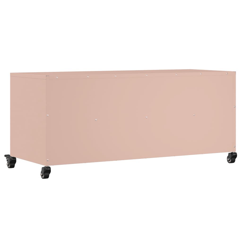 vidaXL Έπιπλο Τηλεόρασης Ροζ 100,5x39x43,5 εκ. Ατσάλι