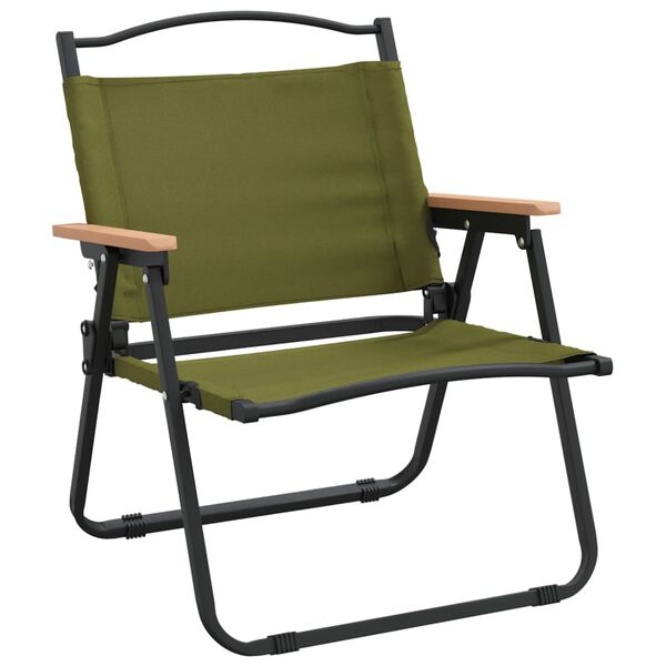 vidaXL Καρέκλες Κάμπινγκ 2 τεμ. Πράσινες 54x43x59 εκ. Ύφασμα Oxford