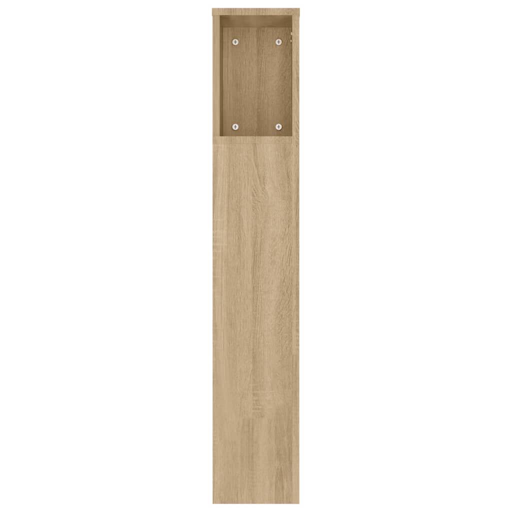 vidaXL Κεφαλάρι Με Αποθηκευτικό Χώρο Sonoma Δρυς 180x18,5x104,5 εκ.