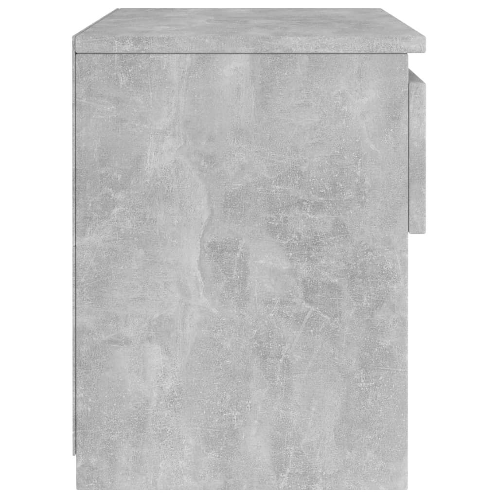 vidaXL Κομοδίνο Γκρι Σκυροδέματος 40 x 30 x 39 εκ. από Επεξ. Ξύλο