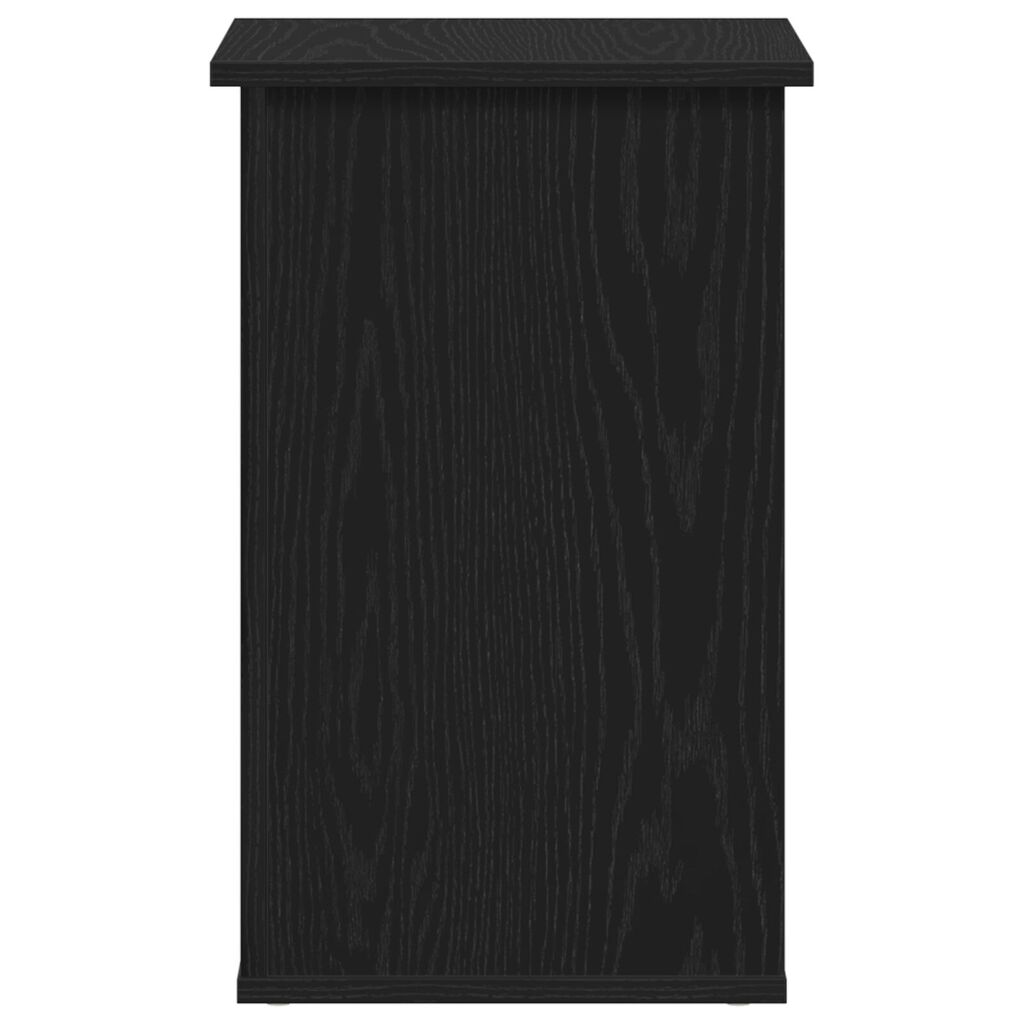 vidaXL Πλευρική Ντουλάπα Μαύρο Δρυς 35x35x55 εκ Επεξεργασμένο ξύλο