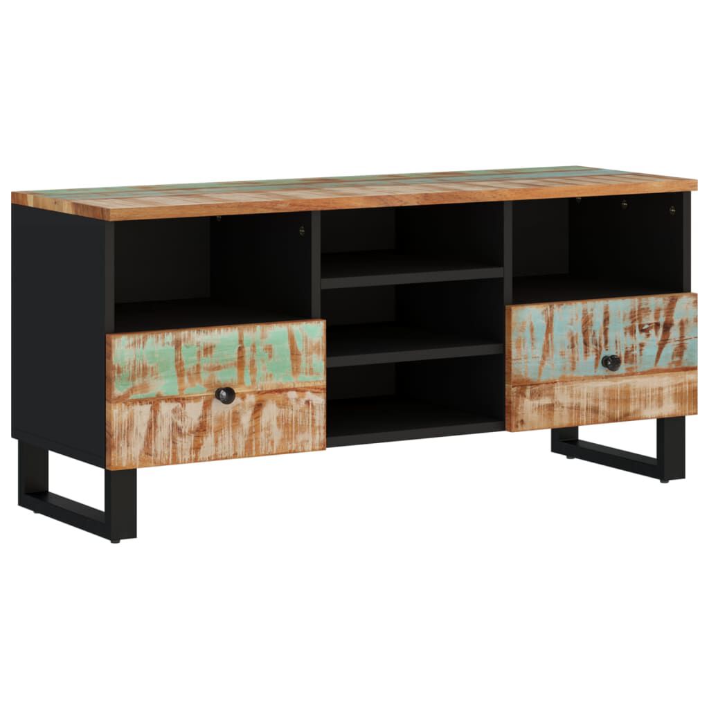 vidaXL Έπιπλο Τηλεόρασης 100x33x46εκ. Μασίφ Ανακυκλ. Ξύλο & Επεξ. Ξύλο