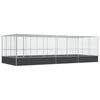 vidaXL &Kappa;&lambda;&omicron;&upsilon;&beta;ί &mu;&epsilon; &Epsilon;&pi;έ&kappa;&tau;&alpha;&sigma;&eta; &Alpha;&sigma;&eta;&mu;έ&nu;&iota;&omicron; 725x307x212 &epsilon;&kappa;. &Alpha;&tau;&sigma;ά&lambda;&iota;&nu;&omicron;