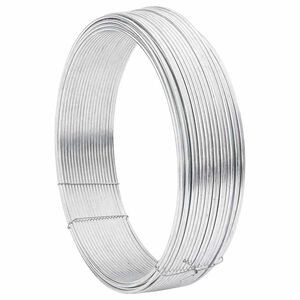 vidaXL Σχοινί Περιφράξεως Ασημί 80 m