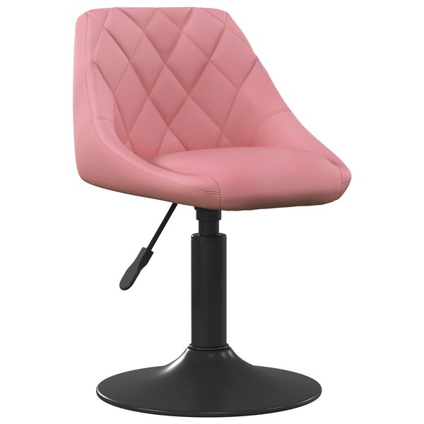vidaXL Μπαρ σκαμπό Ροζ 46 x 44 x (62.5-77.5) εκ. Τεχνητό δέρμα