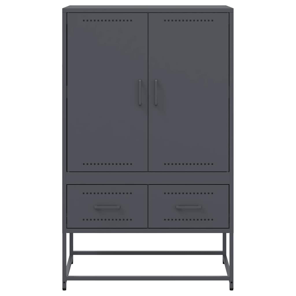 vidaXL Ντουλάπι Ανθρακί 68x39x111,5 εκ. από Χάλυβα