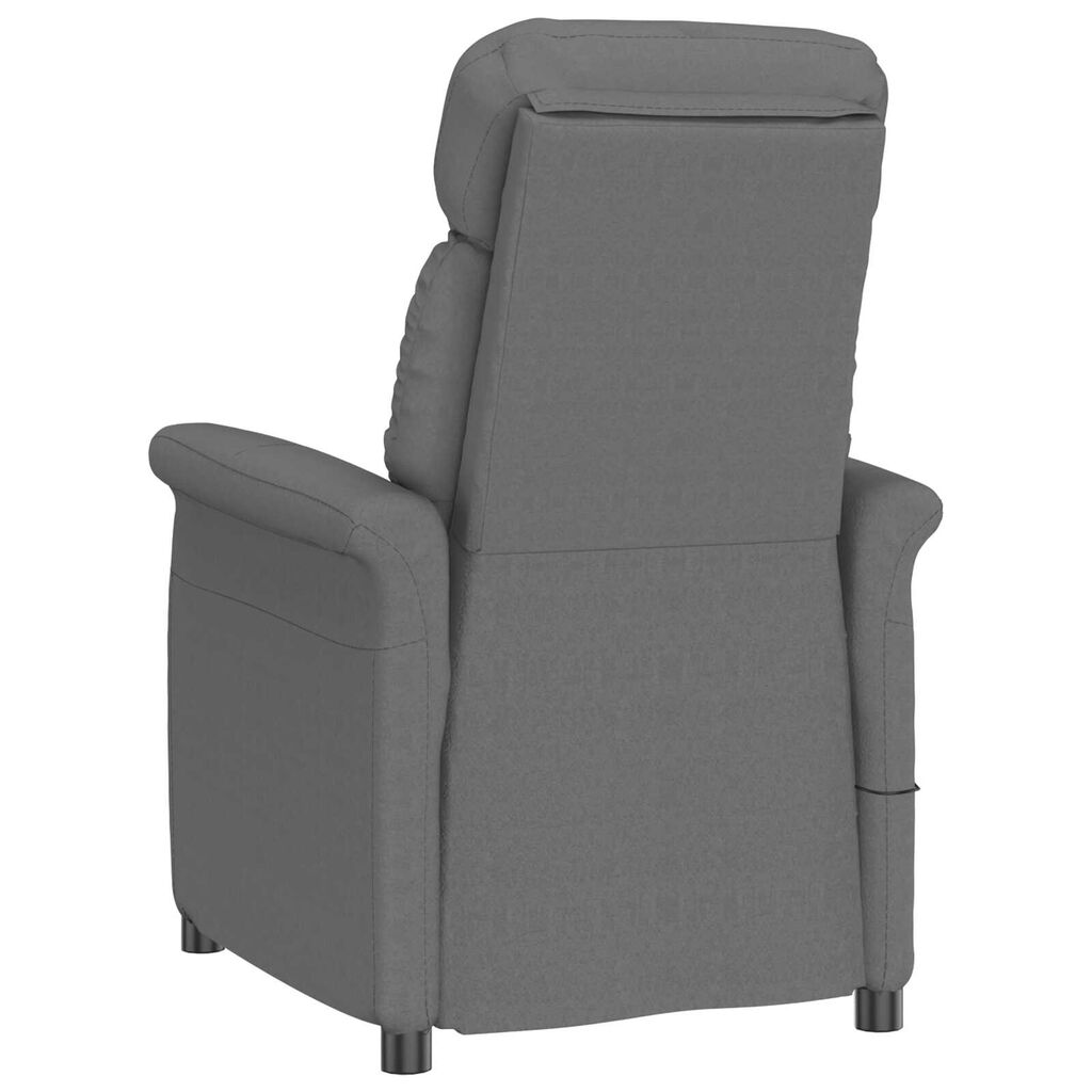 vidaXL Καρέκλα μασάζ Σκούρο γκρι 70.5 x 96.5 x 95 cm Πολυεστέρας