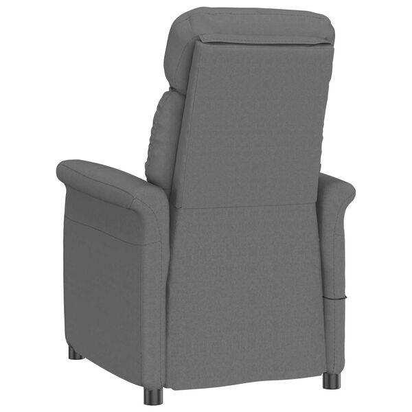 vidaXL Καρέκλα μασάζ Σκούρο γκρι 70.5 x 96.5 x 95 cm Πολυεστέρας