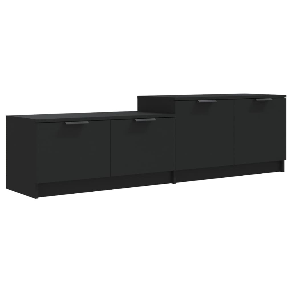 vidaXL Έπιπλο Τηλεόρασης Μαύρο 158,5x36x45 εκ. Επεξεργασμένο Ξύλο