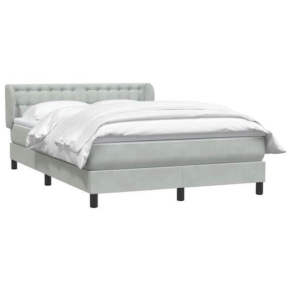 vidaXL &Kappa;&rho;&epsilon;&beta;ά&tau;&iota; Boxspring &mu;&epsilon; &Sigma;&tau;&rho;ώ&mu;&alpha; &Alpha;&nu;&omicron;&iota;&chi;&tau;ό &Gamma;&kappa;&rho;&iota; 160x220 &epsilon;&kappa;. &Beta;&epsilon;&lambda;&omicron;ύ&delta;&iota;&nu;&omicron;