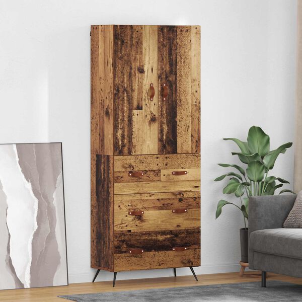 vidaXL Highboard &Pi;&alpha;&lambda;&iota;ό &Xi;ύ&lambda;&omicron; 69,5 x 34 x 180 &epsilon;&kappa;. &Epsilon;&pi;&epsilon;&xi;&epsilon;&rho;&gamma;&alpha;&sigma;&mu;έ&nu;&omicron; &xi;ύ&lambda;&omicron;