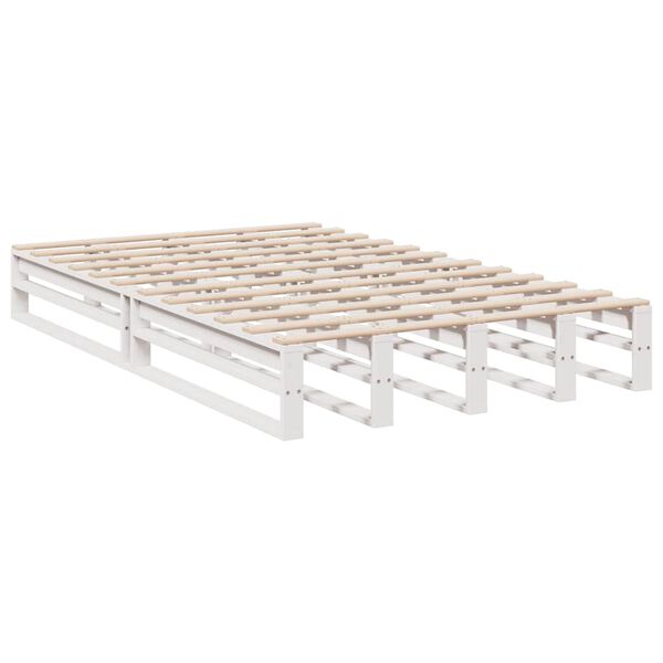 vidaXL Κρεβάτι Βιβλιοθήκη Χωρίς Στρώμα 120x190 εκ Μασίφ Ξύλο Πεύκου