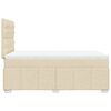 vidaXL &Kappa;&rho;&epsilon;&beta;ά&tau;&iota; Boxspring &mu;&epsilon; &Sigma;&tau;&rho;ώ&mu;&alpha; &Kappa;&rho;&epsilon;&mu; 120x200 &epsilon;&kappa;. &Upsilon;&phi;&alpha;&sigma;&mu;ά&tau;&iota;&nu;&omicron;