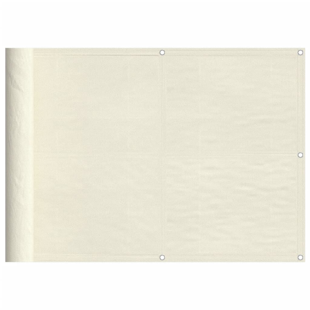 vidaXL Διαχωριστικό Βεράντας Κρεμ 75x800εκ 100% Πολ. Ύφασμα Oxford