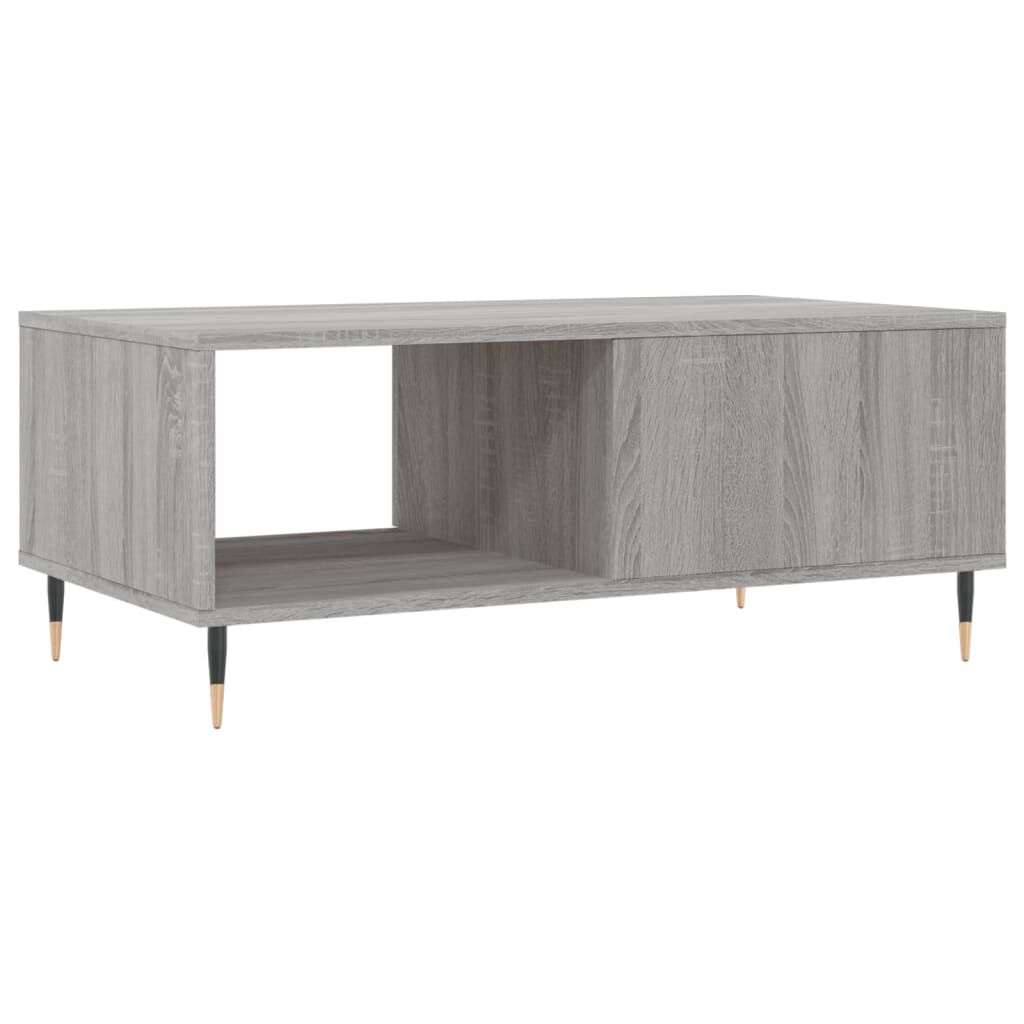 vidaXL Τραπεζάκι Σαλονιού Γκρι Sonoma 90x50x36,5εκ. Επεξεργασμένο Ξύλο