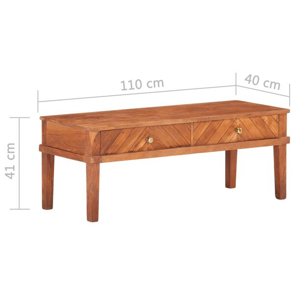 vidaXL Έπιπλο Τηλεόρασης 110 x 40 x 41 εκ. από Μασίφ Ξύλο Ακακίας