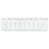 vidaXL Μπάλα από κουκουνάρι Χριστουγέννων 40 pcs Λευκό