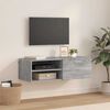 vidaXL Ντουλάπι TV Γκρι sonoma 100.5 x 39 x 30 εκ Επεξεργασμένο ξύλο