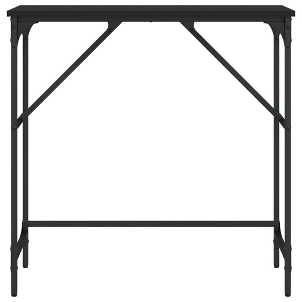 vidaXL Τραπέζι Κονσόλα Μαύρο 75 x 32 x 75 εκ. από Επεξεργ. Ξύλο