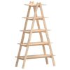 vidaXL Ραφιέρα 5 Επιπέδων Σχήμα Α 110x40x180,5 εκ. Μασίφ Ξύλο Πεύκου