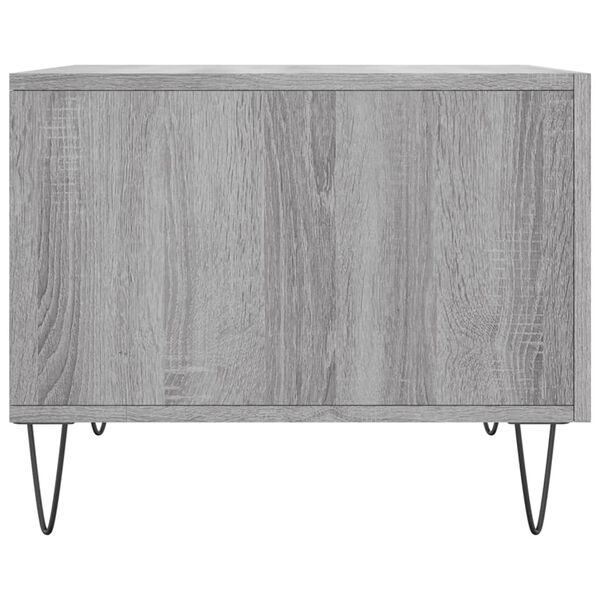 vidaXL Τραπεζάκι Σαλονιού Γκρι Sonoma 50x50x40 εκ. Επεξεργασμένο Ξύλο