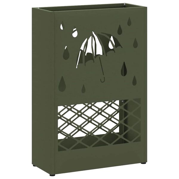 vidaXL Σχέδιο & βάση αποθήκευσης Λαδί 28 x 12 x 41 εκ Ατσάλι