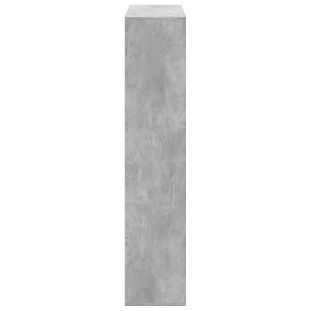 vidaXL Βιβλιοθήκη Γκρι Σκυροδέματος 100x33x156,5εκ. Επεξεργ. Ξύλο
