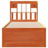 vidaXL Κρεβάτι Βιβλιοθήκη Χωρίς Στρώμα 75x190 εκ Μασίφ Ξύλο Πεύκου