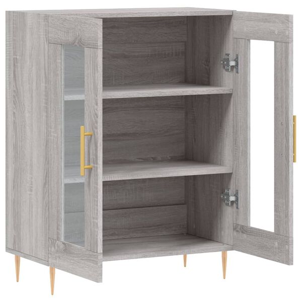 vidaXL Ντουλάπι Γκρι Sonoma 69,5 x 34 x 90 εκ. από Επεξεργασμένο Ξύλο