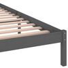 vidaXL Πλαίσιο Κρεβατιού Γκρι 140 x 200 εκ. από Μασίφ Ξύλο Πεύκου