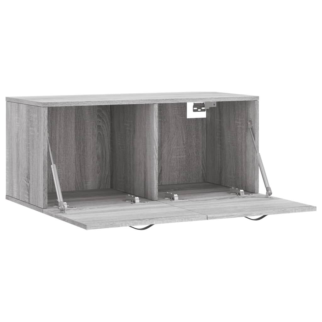 vidaXL Ντουλάπι Τοίχου Γκρι Sonoma 80x36,5x35 εκ. Επεξεργασμένο Ξύλο