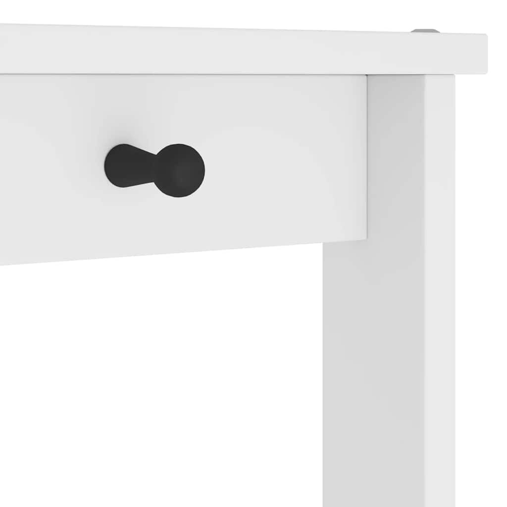 vidaXL Δέντρο χωλ SANDENS Λευκό 87x40x159,5 εκ. Πεύκο μασίφ ξύλο