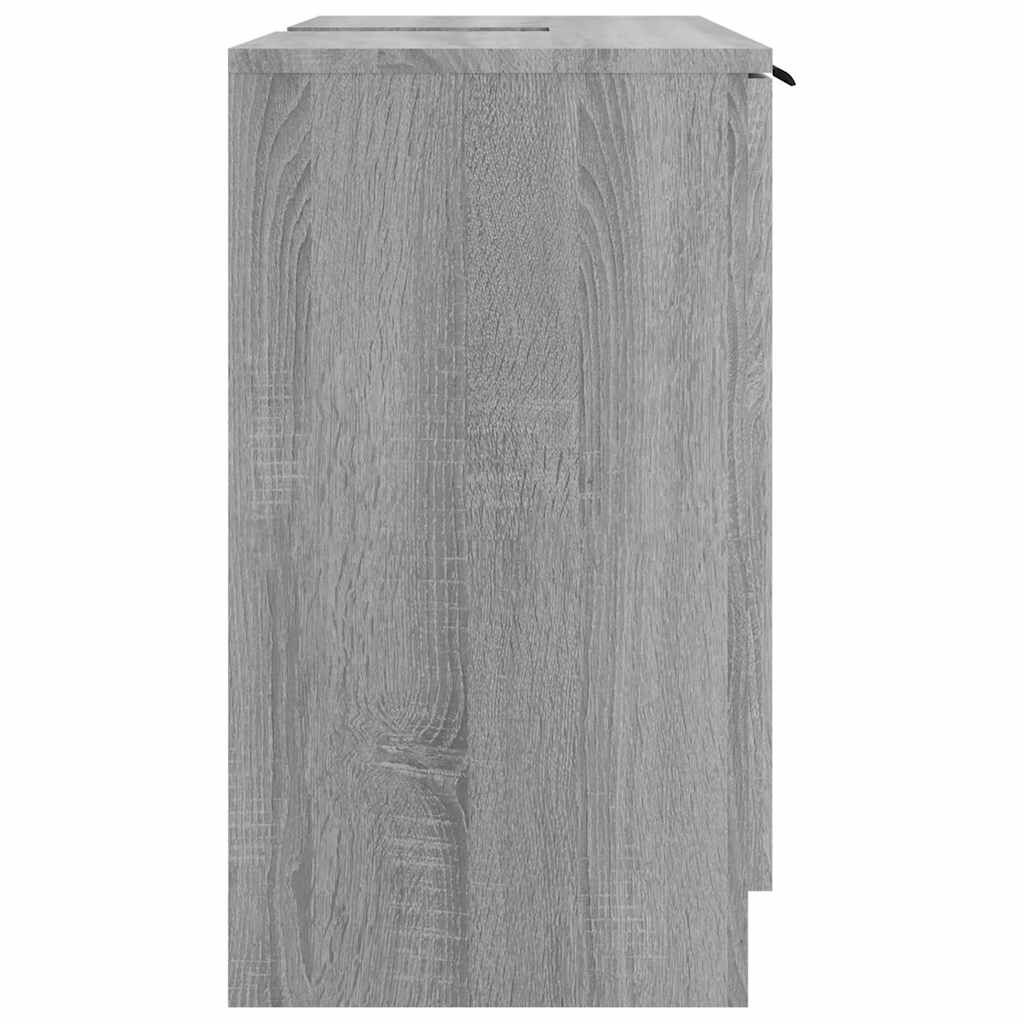 vidaXL Ντουλάπι Μπάνιου Γκρι sonoma 64,5x33,5x59 εκ Επεξεργασμένο Ξύλο