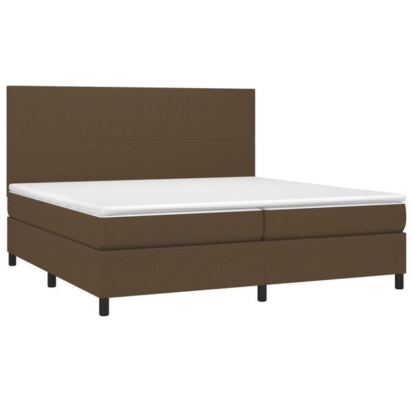vidaXL &Kappa;&rho;&epsilon;&beta;ά&tau;&iota; Boxspring &mu;&epsilon; &Sigma;&tau;&rho;ώ&mu;&alpha; &Sigma;&kappa;&omicron;ύ&rho;&omicron; &Kappa;&alpha;&phi;έ 200x200 &epsilon;&kappa;. &Upsilon;&phi;&alpha;&sigma;&mu;ά&tau;&iota;&nu;&omicron;