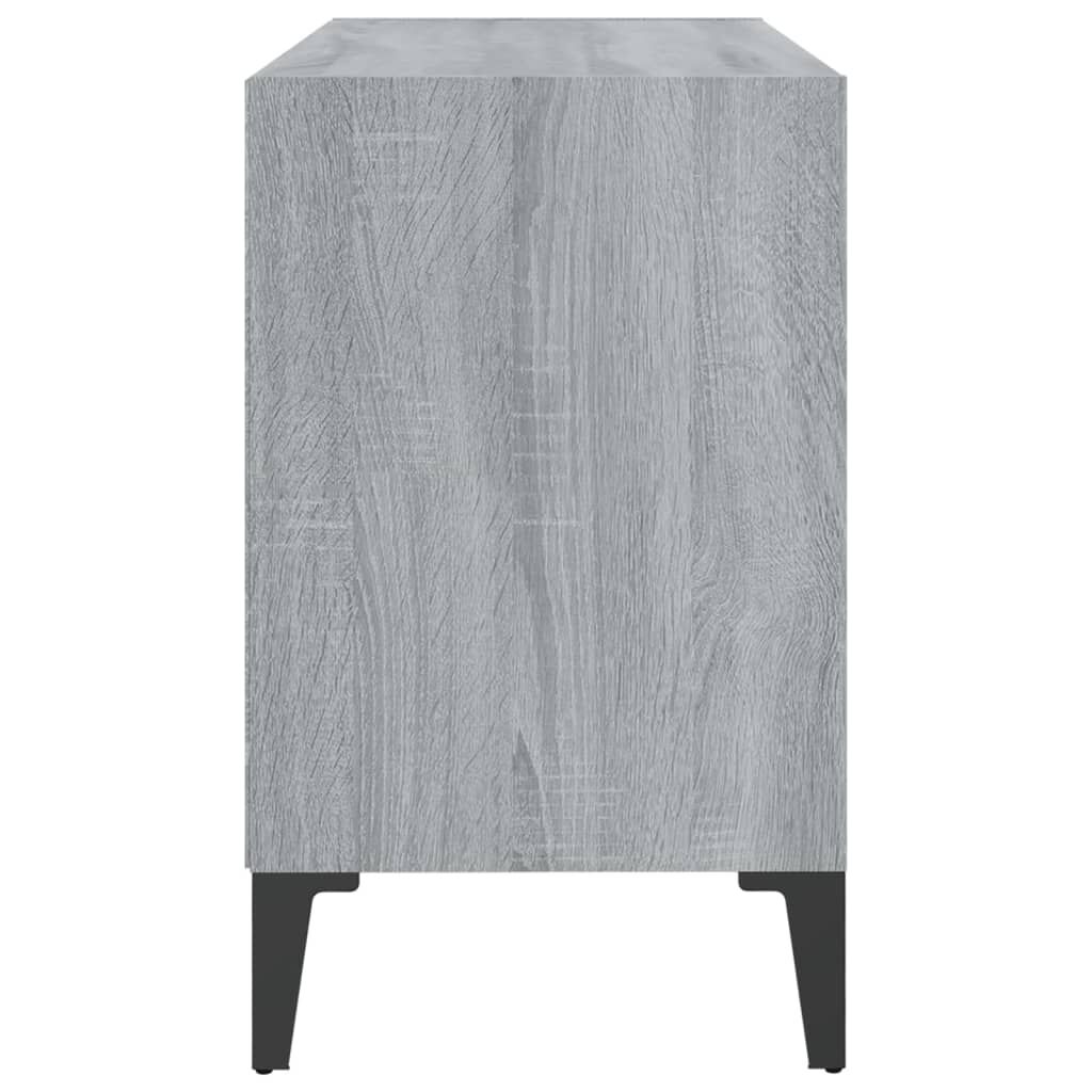 vidaXL Έπιπλο Τηλεόρασης Γκρι Sonoma 69,5x30x50 εκ. με Μεταλλικά Πόδια