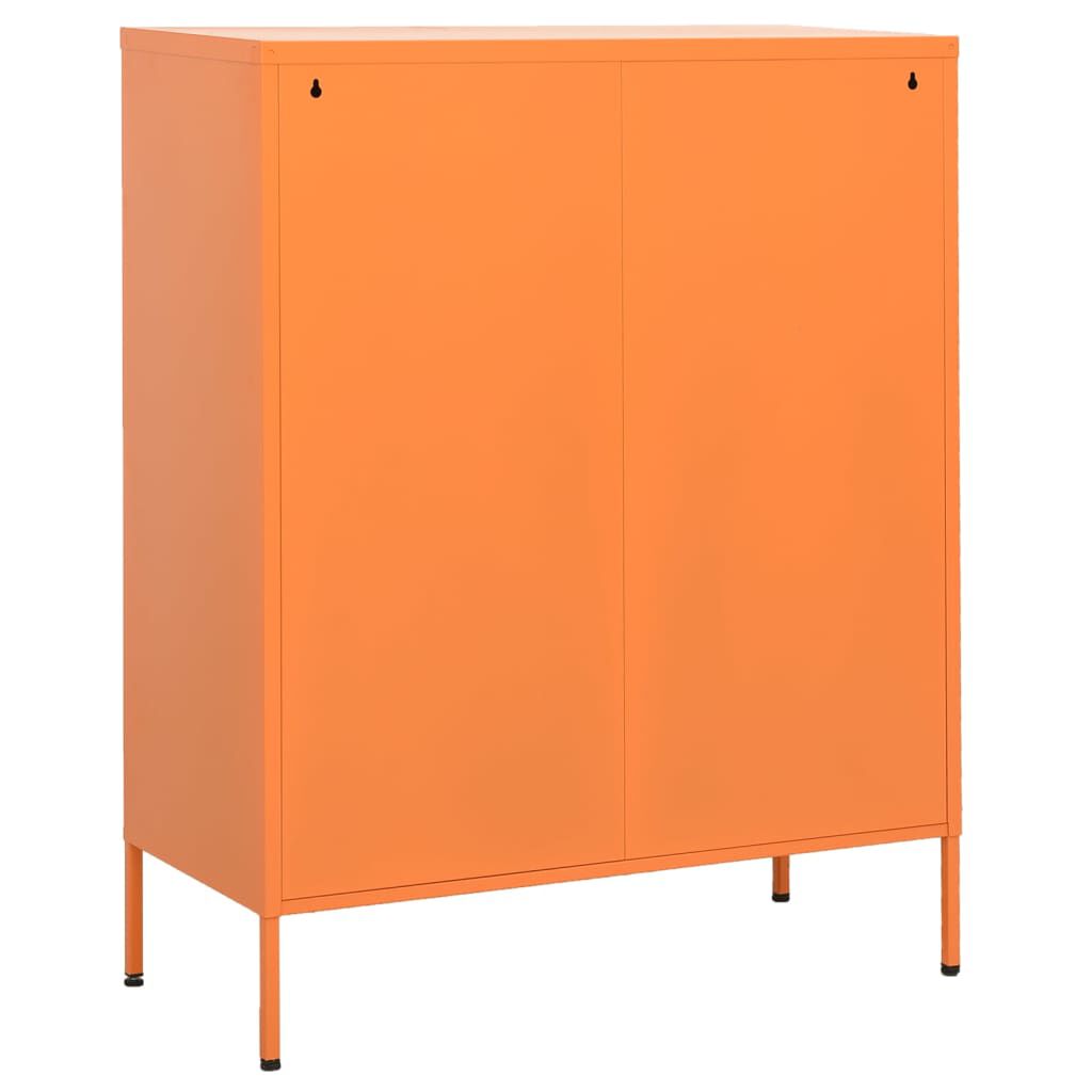 vidaXL Ντουλάπι Αποθήκευσης Πορτοκαλί 80 x 35 x 101,5 εκ. από Ατσάλι
