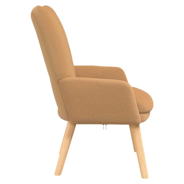 vidaXL Χαλαρωτική Πολυθρόνα Μπεζ 63 x 67 x 94 εκ. ύφασμα