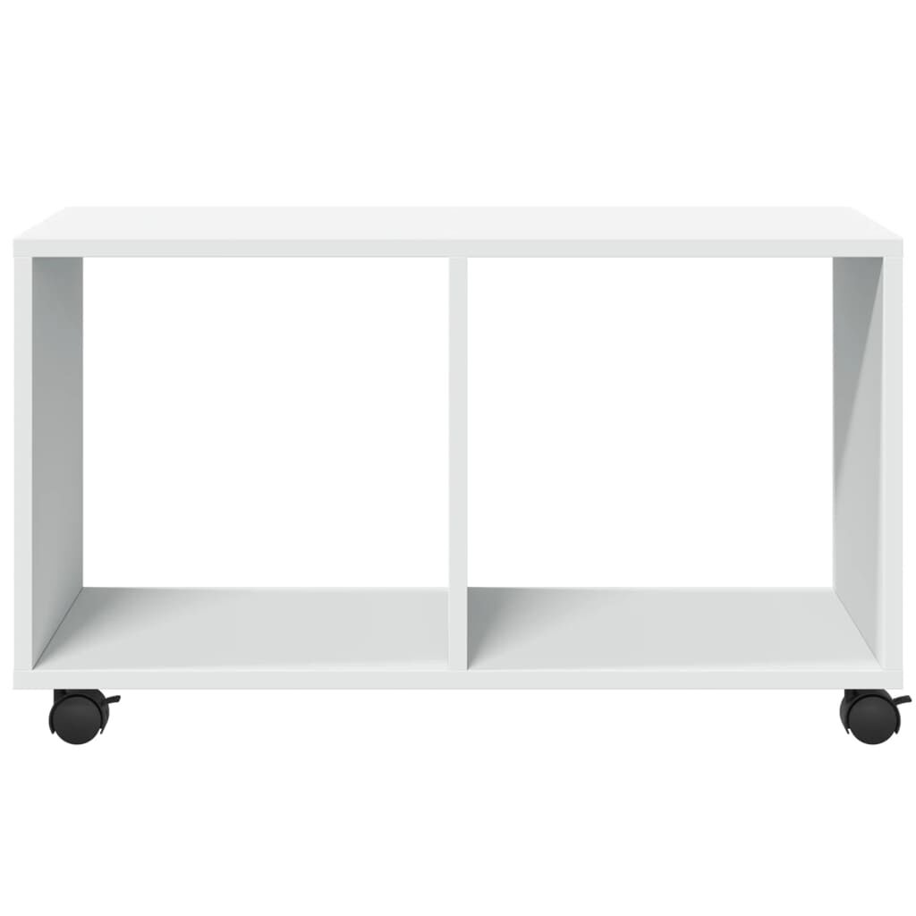 vidaXL Ντουλάπι Τροχήλατο Λευκό 72x33x42,5 εκ. από Επεξ. Ξύλο