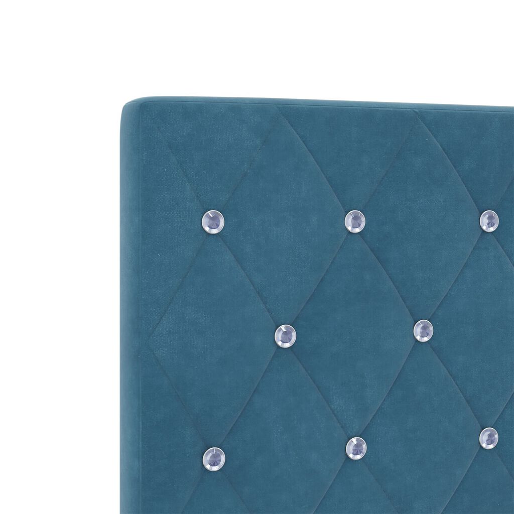 κεφαλάρι vidaXL με κρύσταλλο, tufted, σκούρο μπλε, 80 εκ βελούδο