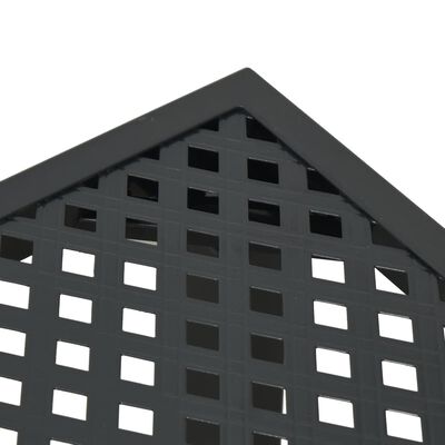 vidaXL Σετ Τραπεζαρίας Κήπου 5 Τεμαχίων Ανθρακί από Ατσάλι
