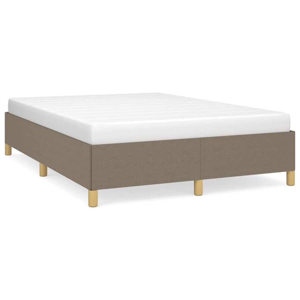 vidaXL Σκελετός Κρεβατιού Χωρίς Στρώμα Taupe 140x190 εκ. Υφασμάτινο