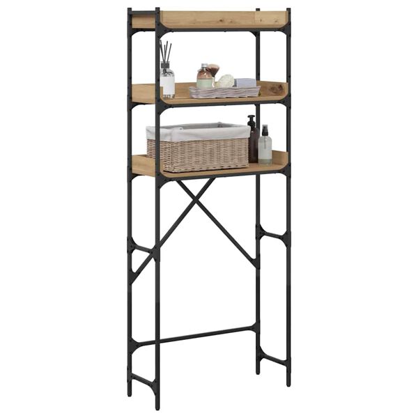 vidaXL Ράφια πλυντηρίου ρούχων 67 x 25 x 163 εκ. Επεξεργασμένο ξύλο