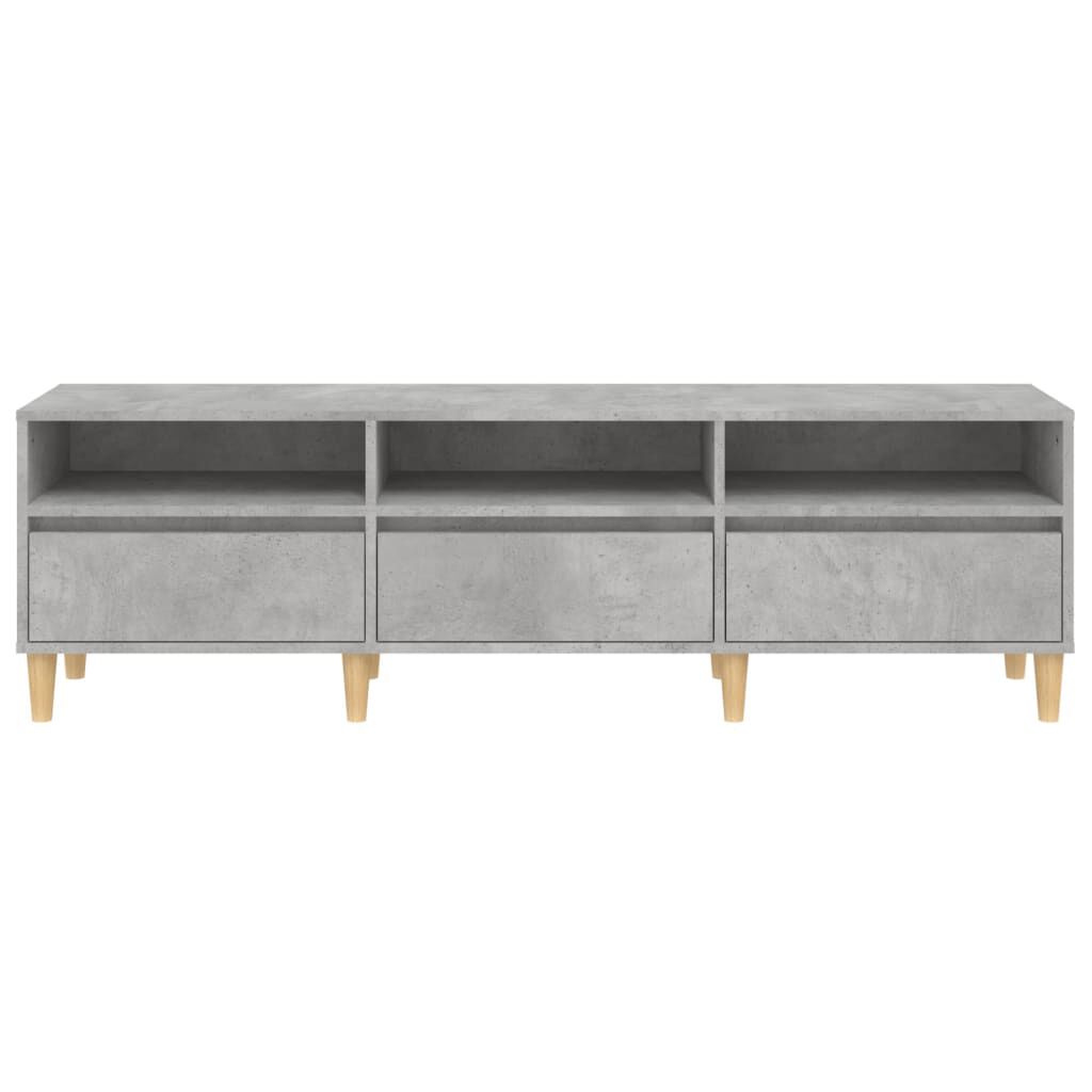 vidaXL Έπιπλο Τηλεόρασης Γκρι Σκυρ. 150x30x44,5 εκ. Επεξ. Ξύλο