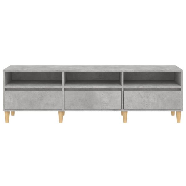 vidaXL Έπιπλο Τηλεόρασης Γκρι Σκυρ. 150x30x44,5 εκ. Επεξ. Ξύλο